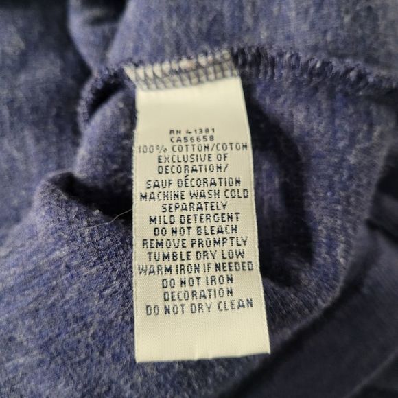 POLO Ralph Lauren Blue With Red Logo Long Sleeve V Neck Zip Up Sweater Pullover - Picture 10 of 11